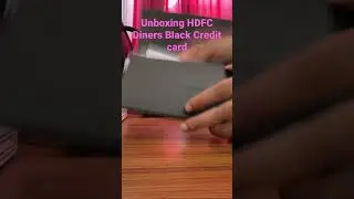 Unboxing HDFC Diners Black Credit Card #unboxing #unboxingvideo #creditcard #hdfcbank #dinersblack