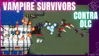 VAMPIRE SURVIVORS  CONTRA DLC --  COLONEL BAHAMUT -- WHO IS THIS GUY? 🤔