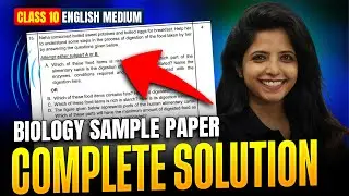 💯 Class 10 Science (Biology) Sample Paper 2025&ndash;26 | Complete Solution | Tanvi Ma&rsquo;am | Full Marks