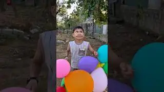 The Funniest Balloon Blowing Contest Ever! 🎈🤣#ViralVideo#FamilyFun