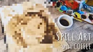 Goku ultra instinct spill 🫗 art😻 coffee ☕#special #new #spill art#coffee