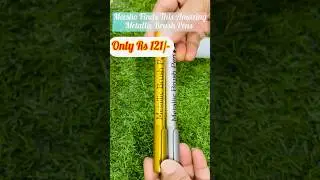 Metallic Brush Pen #newsong #song #punjabisong #punjabimusic #yt #diy #art #trending #meesho #shorts