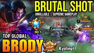 BRODY BEST BUILD 2023 | TOP GLOBAL BRODY GAMEPLAY | MOBILE LEGENDS