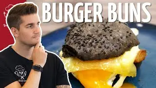 Schwarze Burger Buns selber machen