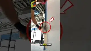 Perfect Drywall Inside Corner Finish Using Professional Corner Trowel | Satisfying Construction Tool