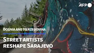 'Building bridges with graffiti': Street artists reshape Sarajevo | AFP