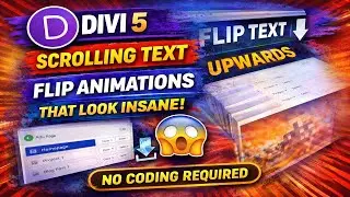 Divi 5 Scrolling Text Flip Animations That Look INSANE (No Coding Required)