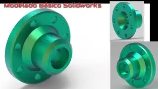 Revolución y matriz circular de croquis en Solidworks |Ejercicios para practicar|