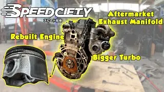 Installing my Rebuilt Engine with new Modifications into my MazdaSpeed 3 (Part 1)