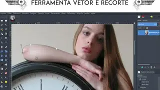Ferramenta vetores e recorte de imagem no gimp