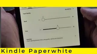 How to change the font size on a Kindle Paperwhite 2024