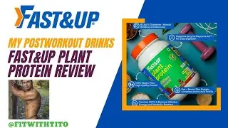 Plant Protein Review | Fast&Up 100% Plant Based Protein Powder for Vegan | Fast&Up