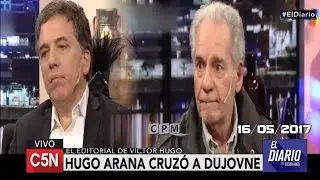 Hugo Arana enmudeció  a Dujovne -(Editorial Víctor Hugo )El Diario C5N 16/ 05 /2017