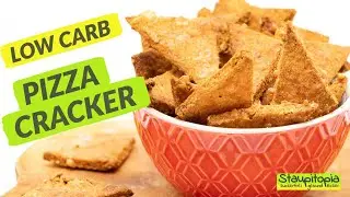 Low Carb Pizza Cracker - der perfekte Fernsehabend Snack 😍