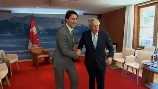 PM Justin Trudeau meets with British PM Boris Johnson at G7 Leaders&rsquo; Summit &ndash; June 26, 2022