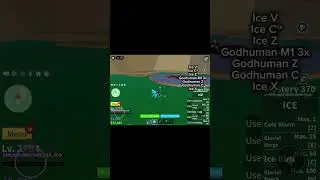 Easy Ice+Godhuman Combo in Blox fruit #bloxfruit #roblox #robloxbloxfruit #bloxfruitcombo 