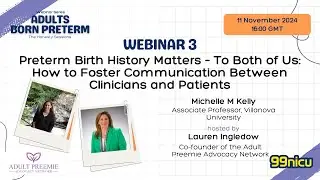 Preterm Birth History Matters - How to Foster Communication Between Clinicians and Patients