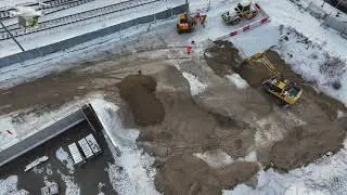 #25 ŁÓDŹ, ŚREDNICA KOLEJOWA DALEKOBIEŻNA (KDP), TUNEL ZACHODNI, KOMORA RETKINIA, 09 01 2026 DRON