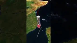 Israel to south Africa cargo ship route #history #travelmap #cargocarrier #1million  #viralshorts