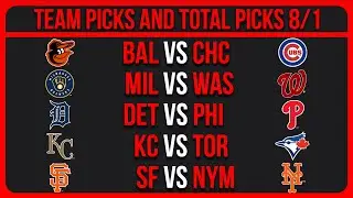 MLB Picks Today 8/1/25 | MLB Picks & Predictions Today 8/1/25