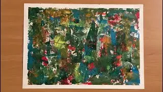 Abstract Painting in Acrylic (Time Lapse)