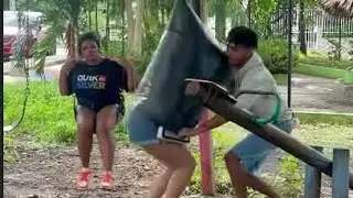 Garbage bag prank