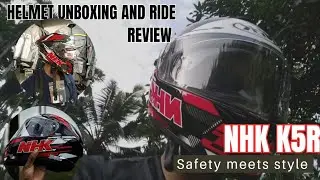 NHK K5R | Budget ECE certified helmet | Best helmet under 5000 | Unboxing and ride POV