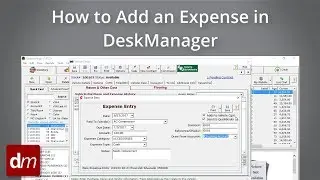How to Add an Expense in DeskManager
