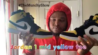 🔥Jordan 1 Mid Yellow Toe 🔥