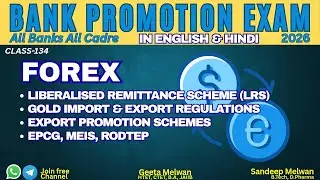Gold Import Export | LRS | FOREX | Bank Promotion Exam 2026 | Sandeep Melwan