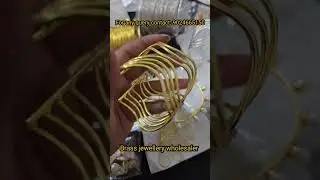 Goldplated Brass Bangles ✨️| Brass jewellery manufacturer ✅️ | #ytshorts #wholesale #jewellery #gold