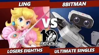 First Attack 2022  - Ling (Peach) Vs. 8BitMan (ROB) Smash Ultimate Tournament