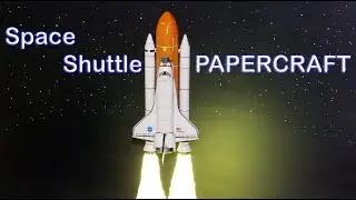 Space Shuttle PAPERCRAFT DIORAMA PAPER MODEL