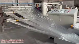 110kg/hr air cooled recycling granulator--wasted stretch film granulation #wintech #sustainable