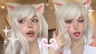 Anime CATGIRL makeup tutorial 💋✨ || ENGLISH VOICEOVER