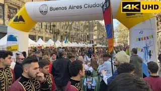 Buenos Aires Celebra Festival de las Colectividades - Argentina - walking tour [4K UHD] 2022 Part 1