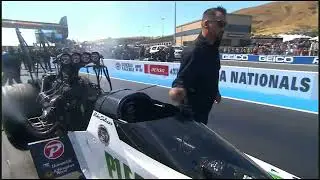 Mike Salinas, Cameron Ferre Interview, Top Fuel Dragster, Eliminations Rnd 1, DENSO, Sonoma Nat