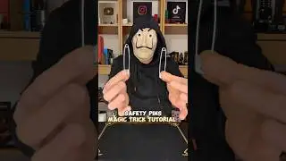 LINKING SAFETY PINS 🪄🧷 MAGIC TRICK TUTORIAL #magic #tutorial #tricks