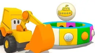 Max the Excavator & a Submarine. A Kids' Cartoon