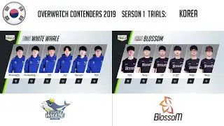 [KR] White Whale Incheon E-Sports vs BlossoM (Part 2) | OWC 2019 S1 Trials: Korea