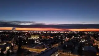 Alberta sunset.#dronevideo #sunset #lifeisbutadream