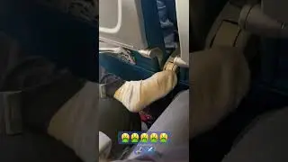 Dirty lady rubs dirty sock on me during plane ride