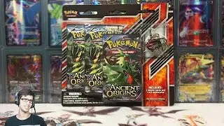 Opening a Shiny Rayquaza Pin Pokemon Ancient Origins Blister Pack