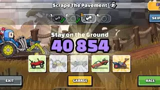 40 854 (42 352) в игре Scrape The Pavement — Hill Climb Racing 2