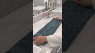 Neat and beautiful way to fold a hand towel✨💎 #home #laundry #hack #towels #folding #aesthetic