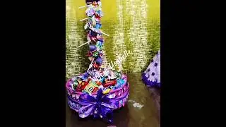 Make your own DIY🤩 CANDY TOWER🎉