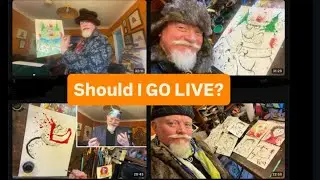 GOING LIVE IN ART &hellip;. DRAWING, ILLUSTRATION, PAINTING FUN
