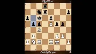 Anatoly Karpov vs Nigel Short | candidates semifinal 1992 #chess #catur 