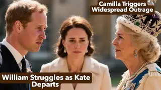 William Struggles Kate Departs One Look from Camilla Triggers Widespread Outrage Emotional Stories