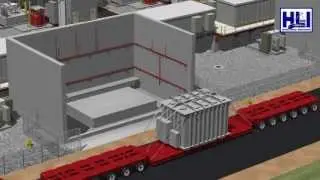 Toshiba Transformer installation by slide system designed by Mohamed Omran